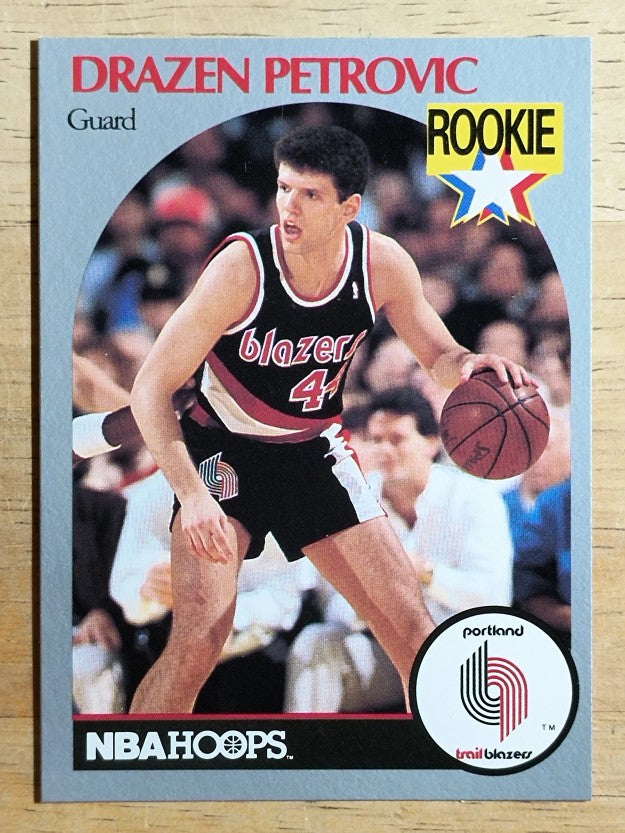 1990-91 Hoops #248 Drazen Petrovic RC