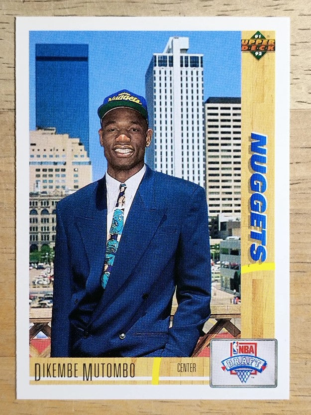 1991-92 Upper Deck #3 Dikembe Mutombo RC (NM)