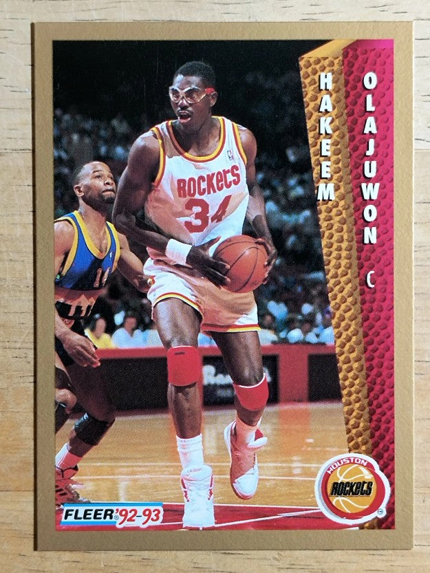 1992-93 Fleer #84 Hakeem Olajuwon