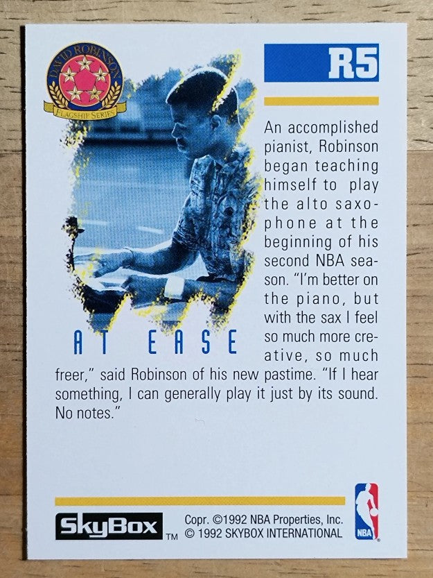 1992-93 SkyBox David Robinson #R5 David Robinson