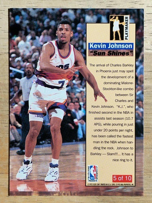 1992-93 Ultra Playmakers #5 Kevin Johnson