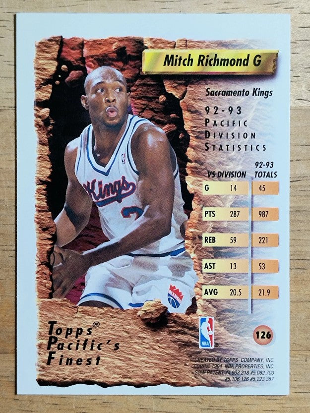 1993-94 Finest #126 Mitch Richmond PF