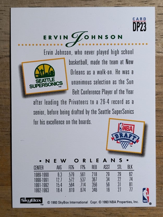 1993-94 SkyBox Premium Draft Picks #DP23 Ervin Johnson