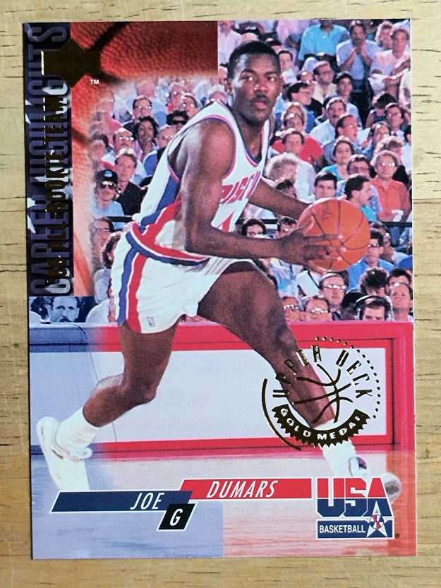 1994 Upper Deck USA Gold Medal #8 Joe Dumars/1986 All-Rookie Team