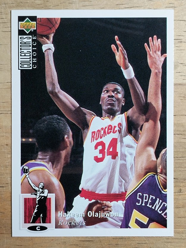 1994-95 Collector's Choice #34 Hakeem Olajuwon