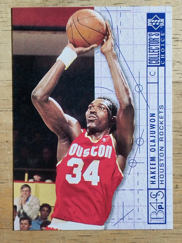 1994-95 Collector's Choice #381 Hakeem Olajuwon BP