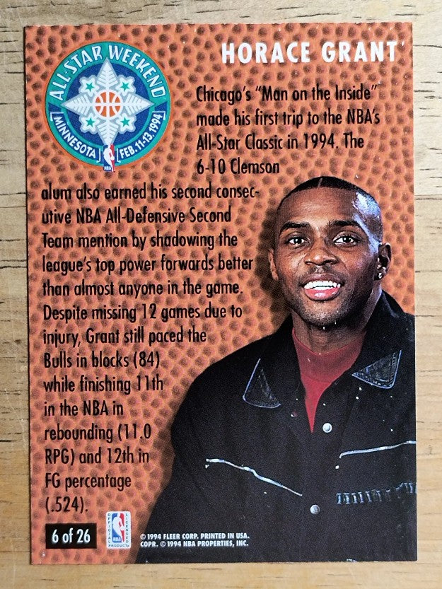 1994-95 Fleer All-Stars #6 Horace Grant