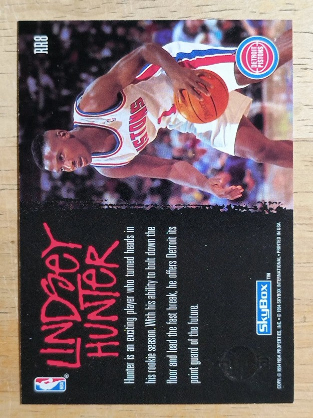 1994-95 SkyBox Premium Ragin' Rookies #RR8 Lindsey Hunter