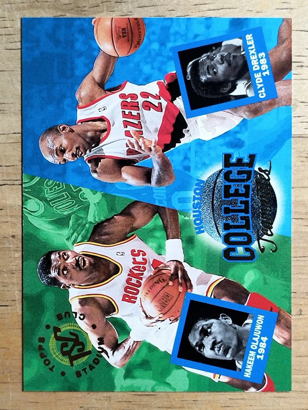 1994-95 Stadium Club #104 Hakeem Olajuwon/Clyde Drexler