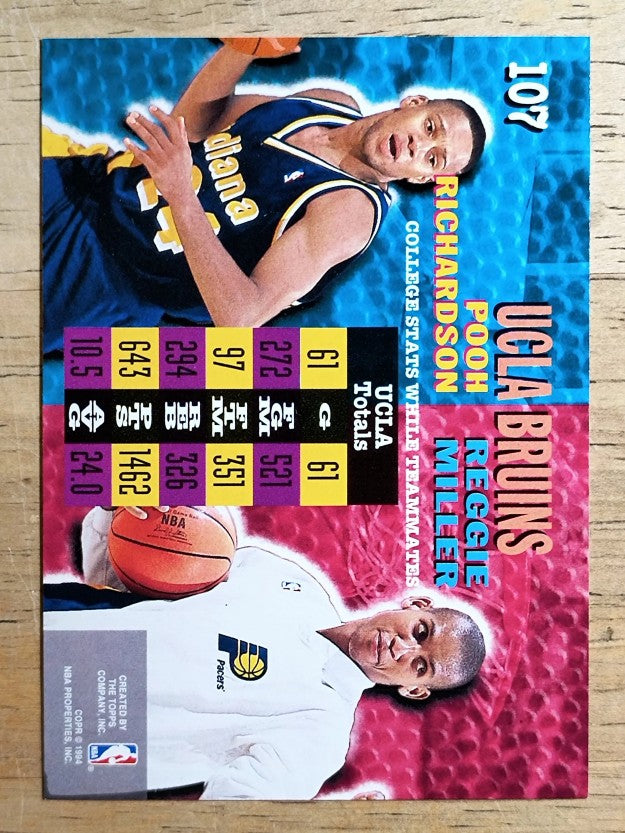 1994-95 Stadium Club #107 Pooh Richardson/Reggie Miller