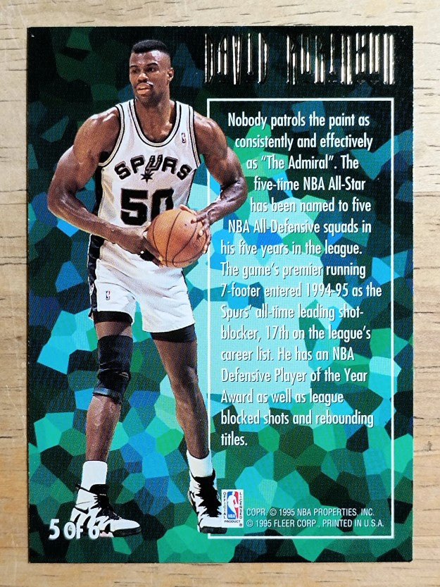 1994-95 Ultra Defensive Gems #5 David Robinson
