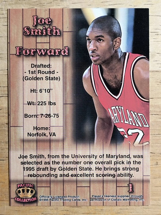 1995 Pacific Prisms Blue #1 Joe Smith
