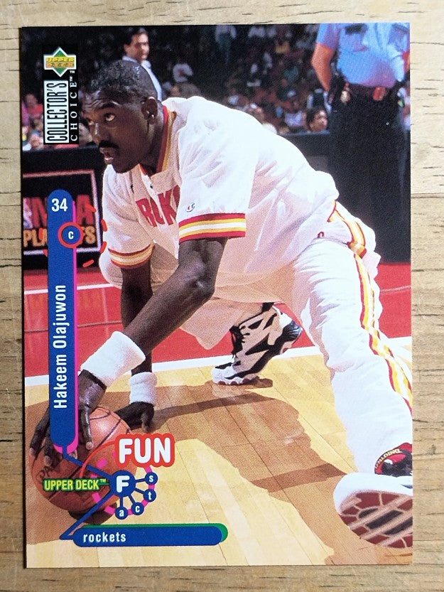 1995-96 Collector's Choice #175 Hakeem Olajuwon FF