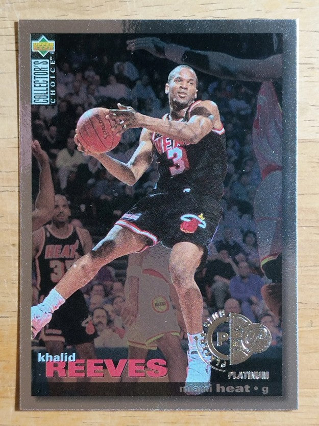 1995-96 Collector's Choice Player's Club Platinum #136 Khalid Reeves