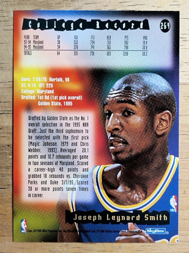 1995-96 Hoops #264 Joe Smith RC