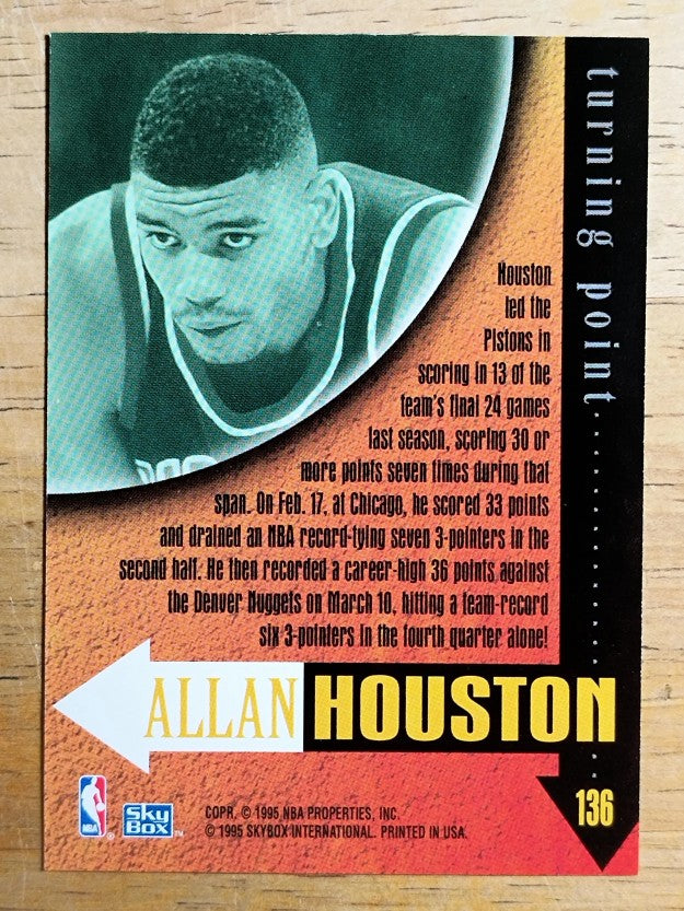 1995-96 SkyBox Premium #136 Allan Houston TP