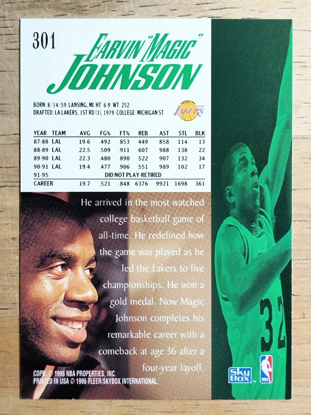 1995-96 SkyBox Premium #301 Magic Johnson