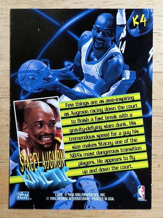 1995-96 SkyBox Premium Kinetic #K4 Stacey Augmon