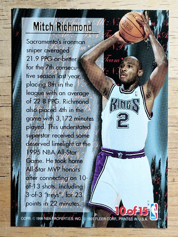 1995-96 Ultra All-NBA #10 Mitch Richmond