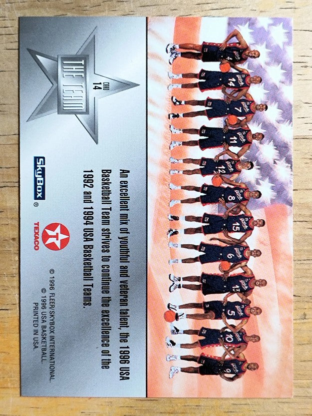 1996 SkyBox USA Texaco #14 Team Card