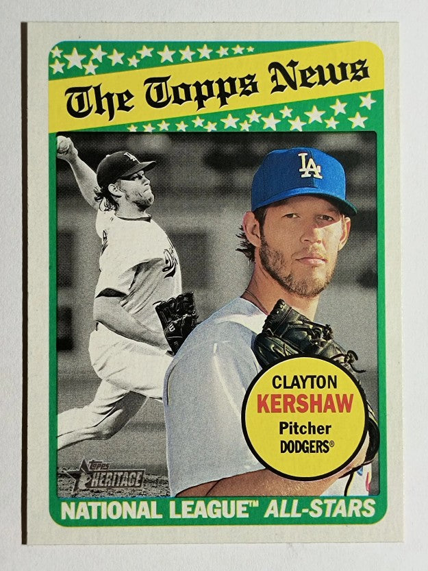 2018 Topps Heritage #256 Clayton Kershaw