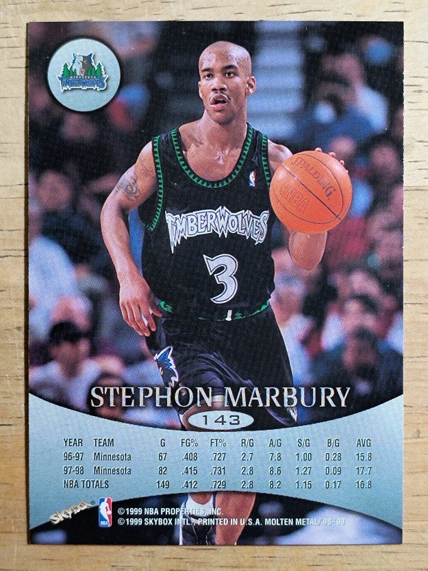 1998-99 SkyBox Molten Metal #143 Stephon Marbury
