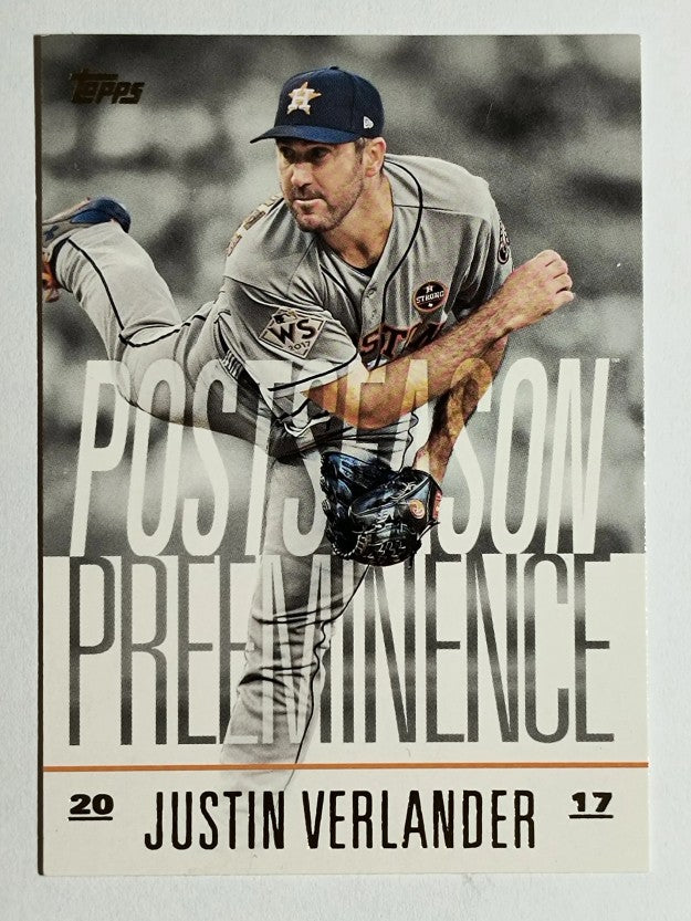 2018 Topps Update Postseason Preeminence #PO21 Justin Verlander