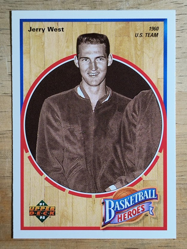 1991-92 Upper Deck Jerry West Heroes #2 Jerry West/1960 U.S. Team (NM)