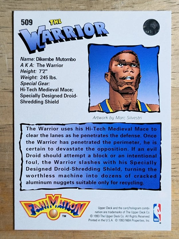 1992-93 Upper Deck #509 Dikembe Mutombo FAN