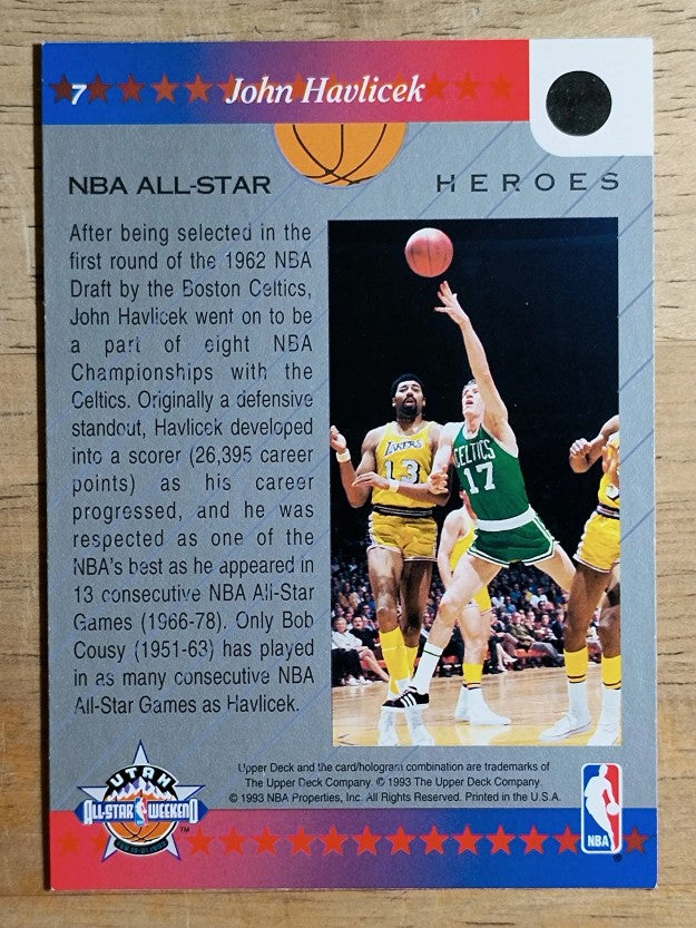 1992-93 Upper Deck All-Star Weekend #7 John Havlicek