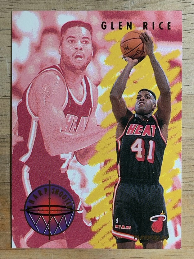 1993-94 Fleer Sharpshooters #6 Glen Rice