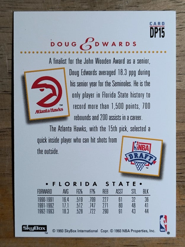 1993-94 SkyBox Premium Draft Picks #DP15 Doug Edwards