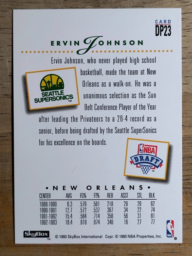 1993-94 SkyBox Premium Draft Picks #DP23 Ervin Johnson