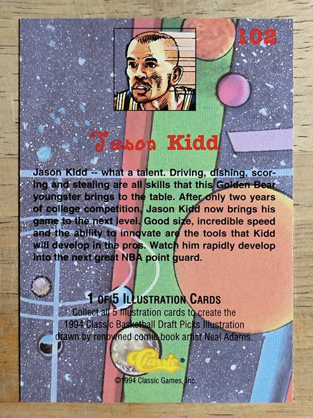 1994 Classic #102 Jason Kidd COMIC SP