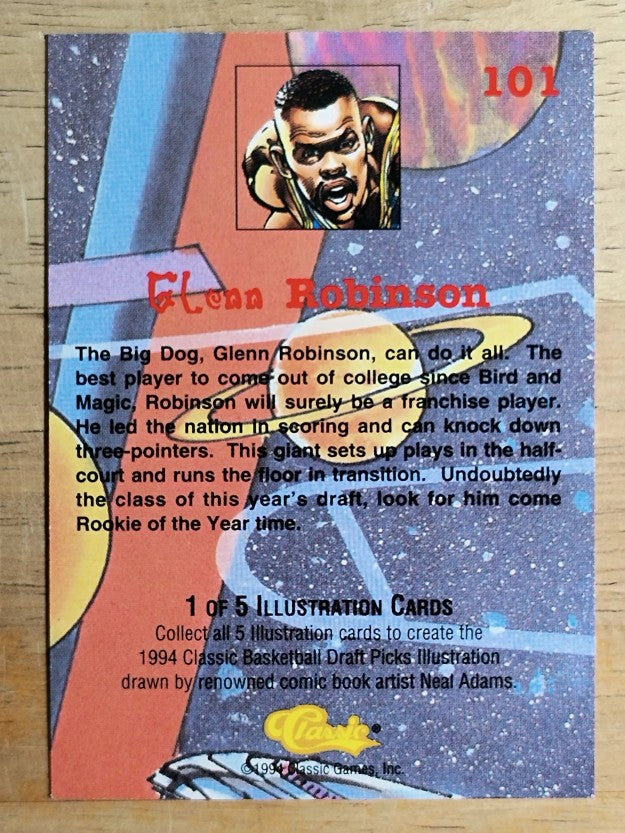 1994 Classic Gold #101 Glenn Robinson COMIC