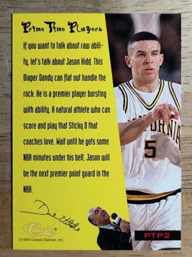 1994 Classic Vitale's PTPers #PTP2 Jason Kidd