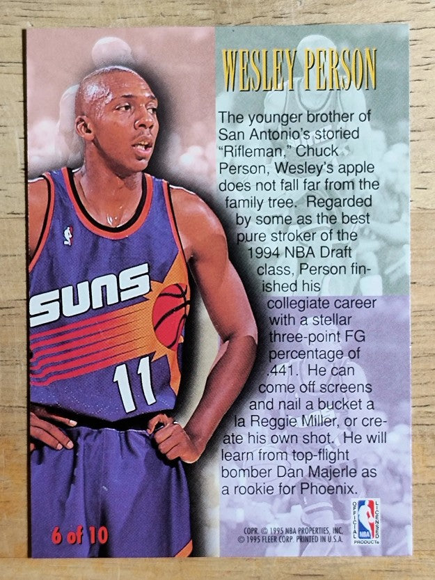 1994-95 Fleer First Year Phenoms #6 Wesley Person