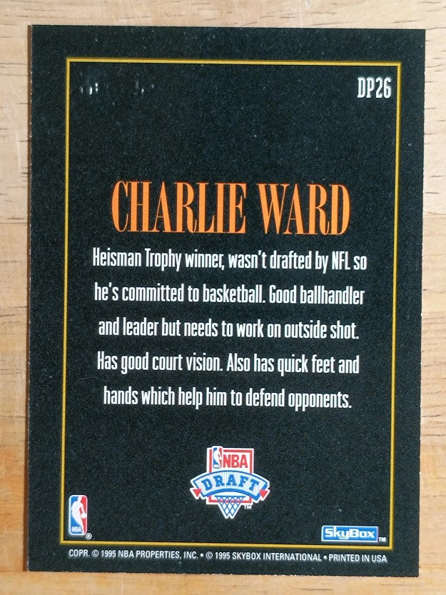 1994-95 SkyBox Premium Draft Picks #DP26 Charlie Ward