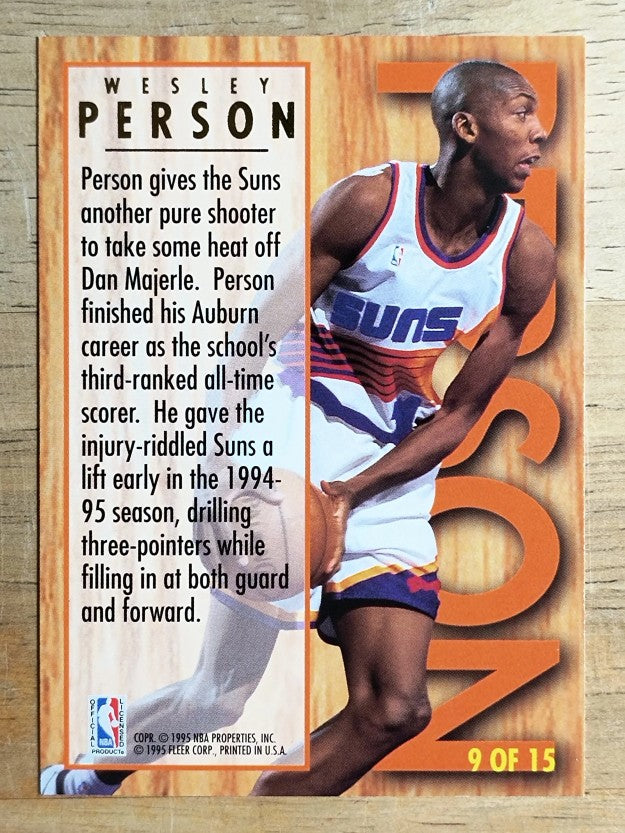 1994-95 Ultra All-Rookies #9 Wesley Person