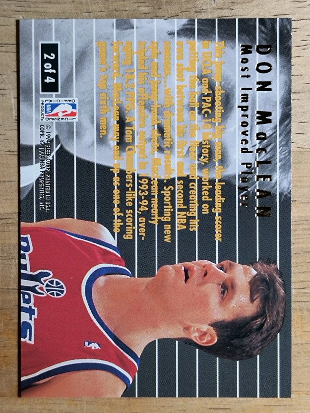 1994-95 Ultra Award Winners #2 Don MacLean