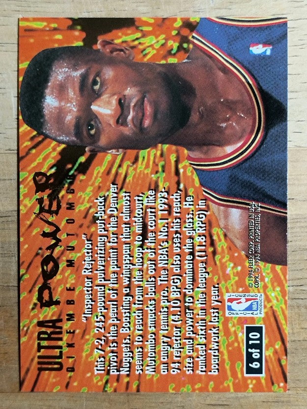 1994-95 Ultra Power #6 Dikembe Mutombo