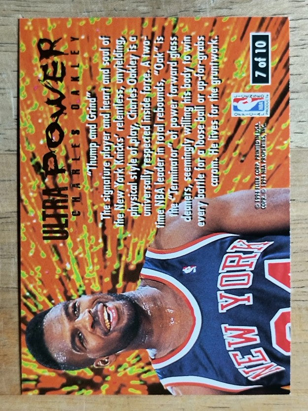 1994-95 Ultra Power #7 Charles Oakley