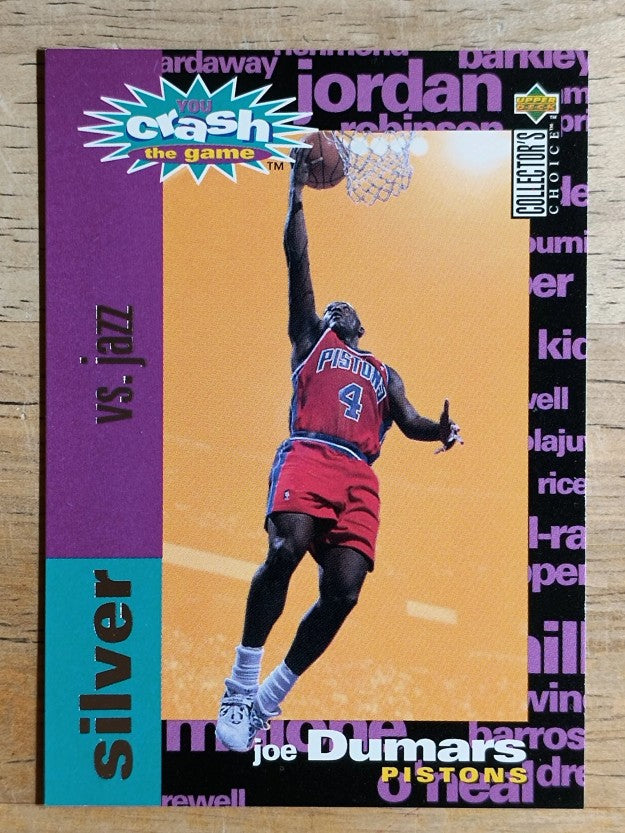 1995-96 Collector's Choice Crash the Game Scoring Silver  #C25 Joe Dumars