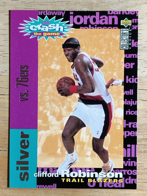1995-96 Collector's Choice Crash the Game Scoring Silver #C27 Clifford Robinson