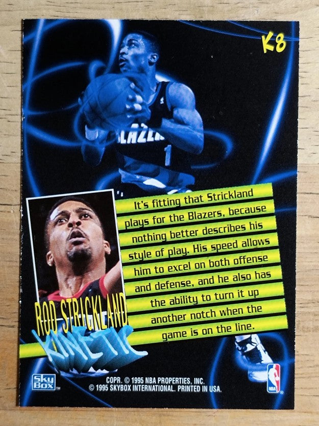 1995-96 SkyBox Premium Kinetic #K8 Rod Strickland