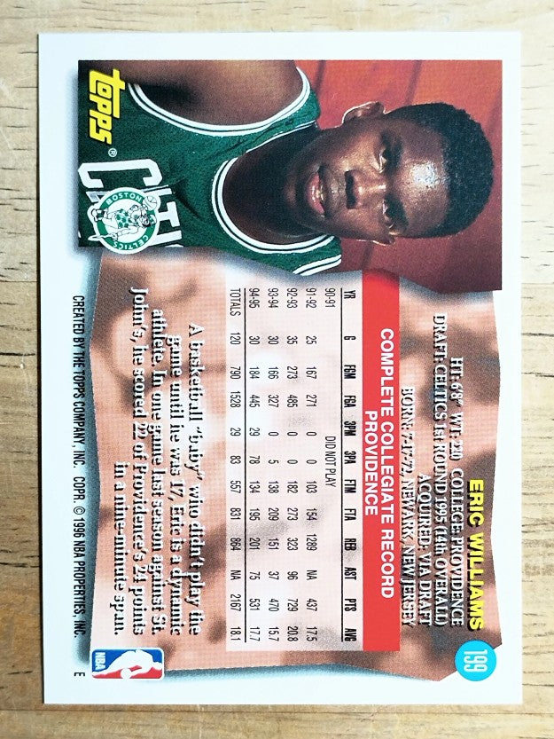 1995-96 Topps #199 Eric Williams RC