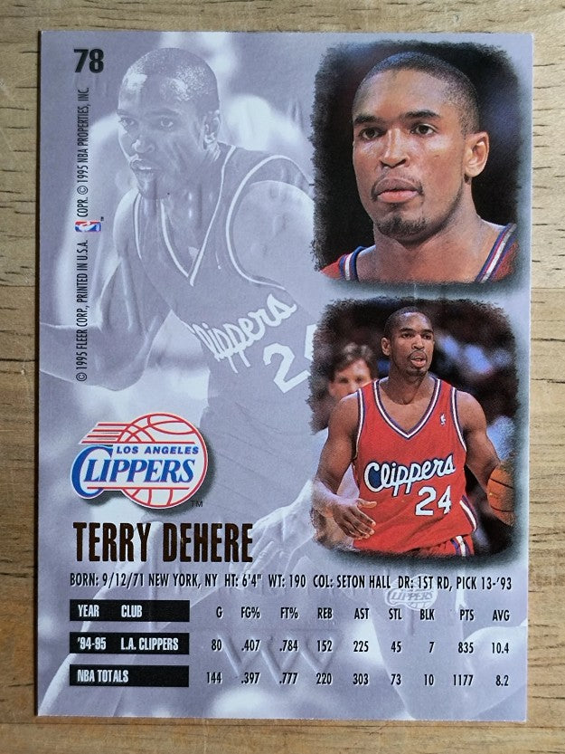 1995-96 Ultra Gold Medallion #78 Terry Dehere