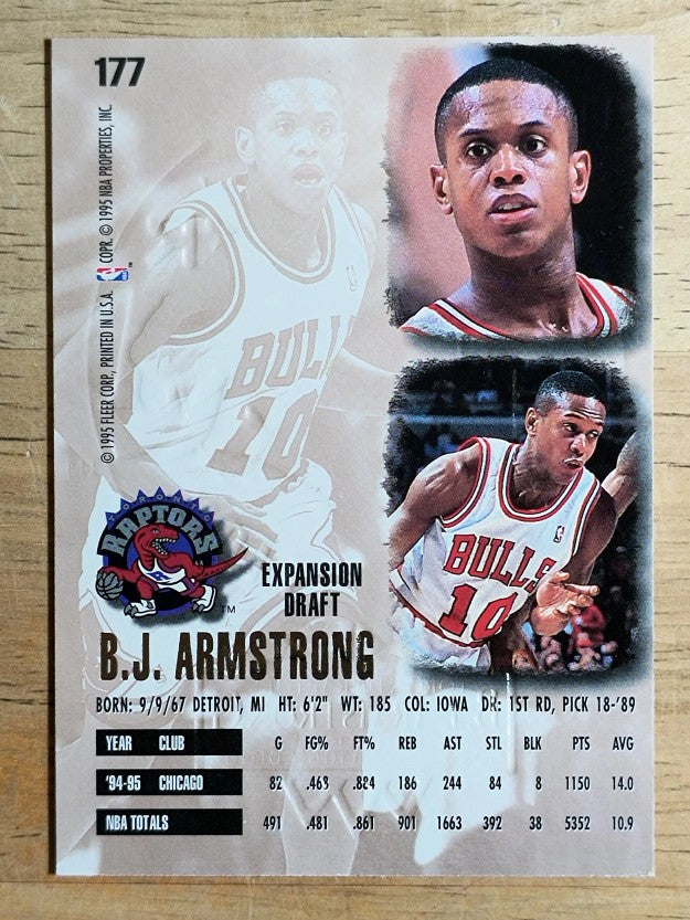 1995-96 Ultra Gold Medallion #177 B.J. Armstrong