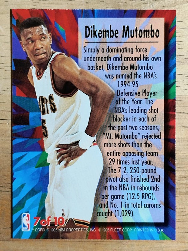 1995-96 Ultra Power #7 Dikembe Mutombo