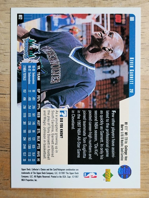 1997-98 Collector's Choice #80 Kevin Garnett